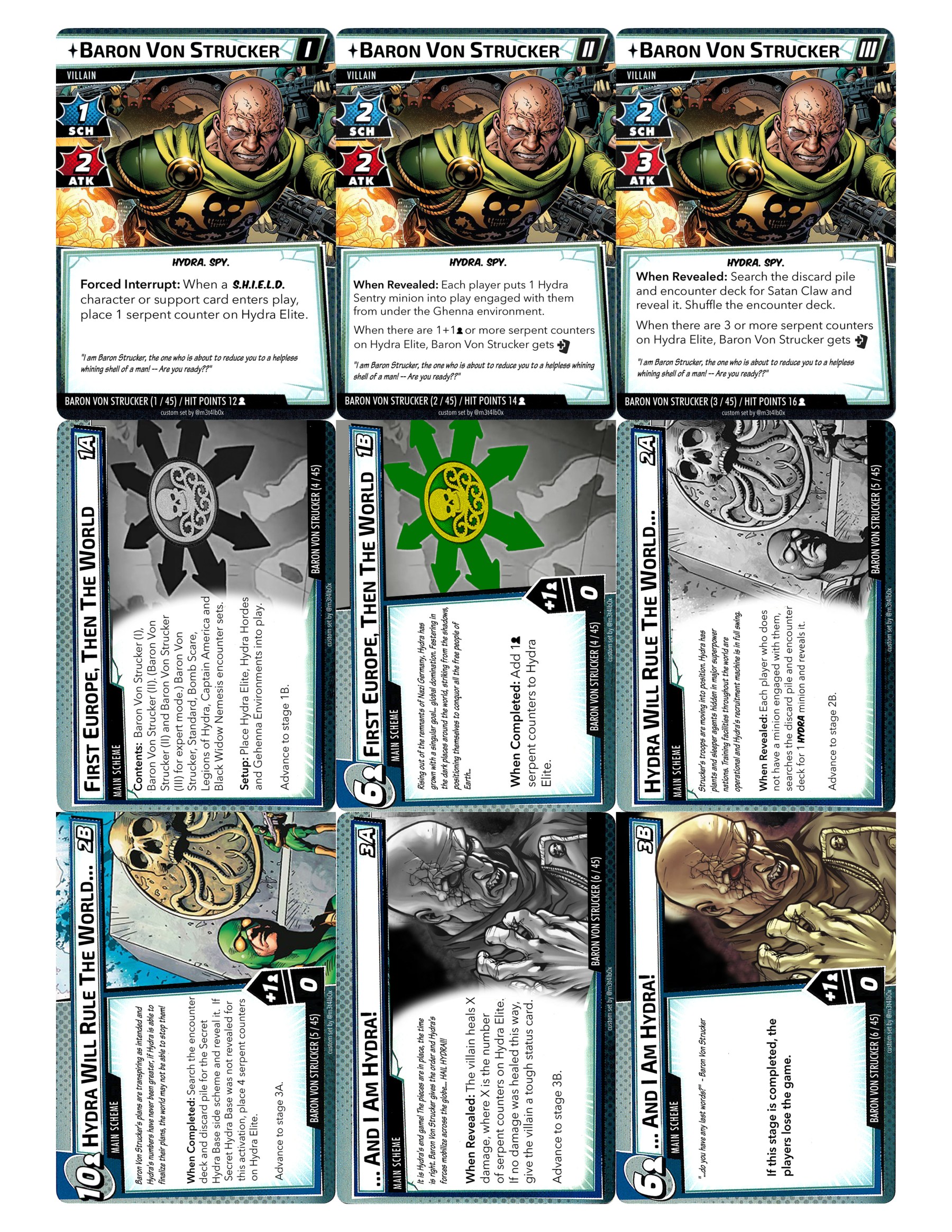 Marvel Champions LCG Custom Scenarios Hall of Heroes
