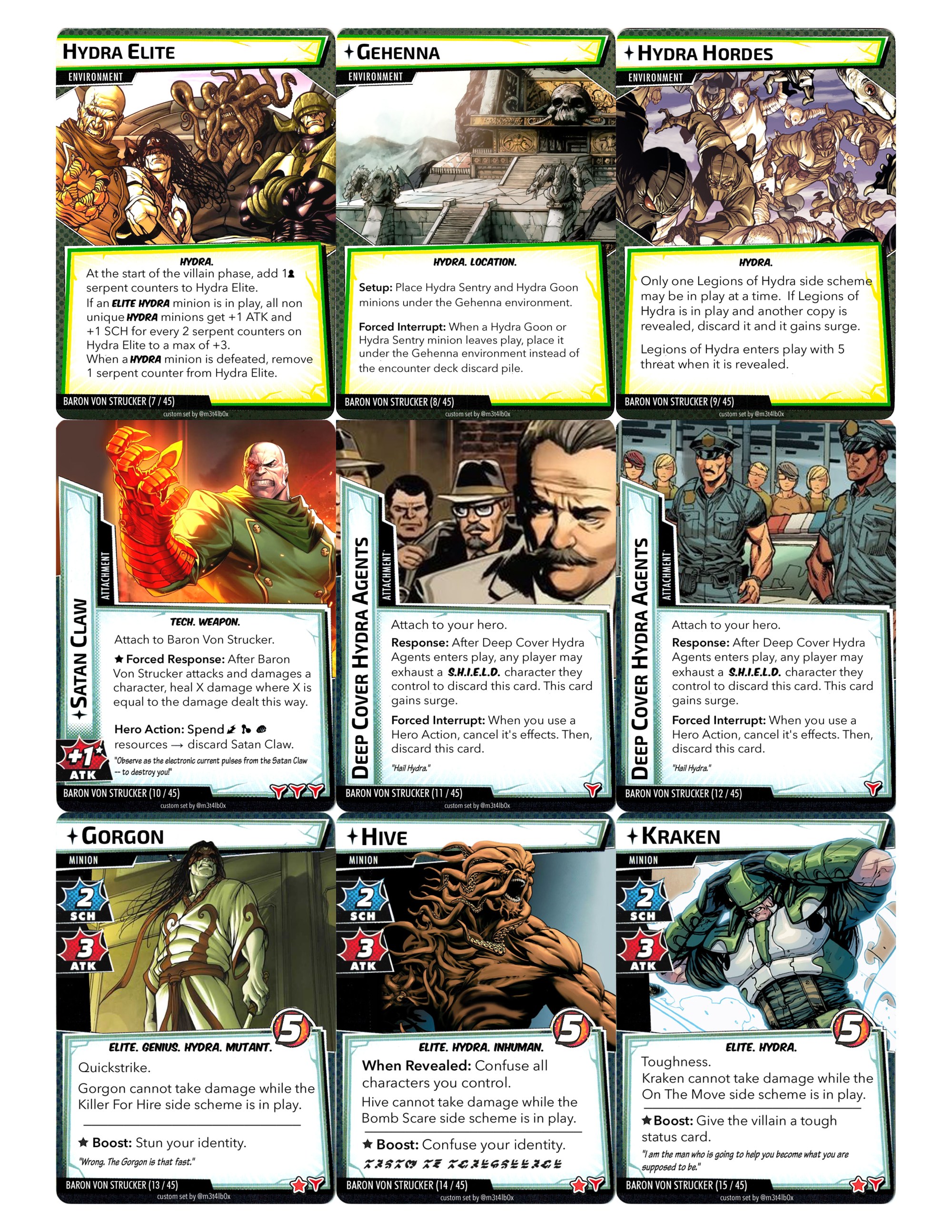 Marvel Champions LCG Custom Scenarios Hall of Heroes