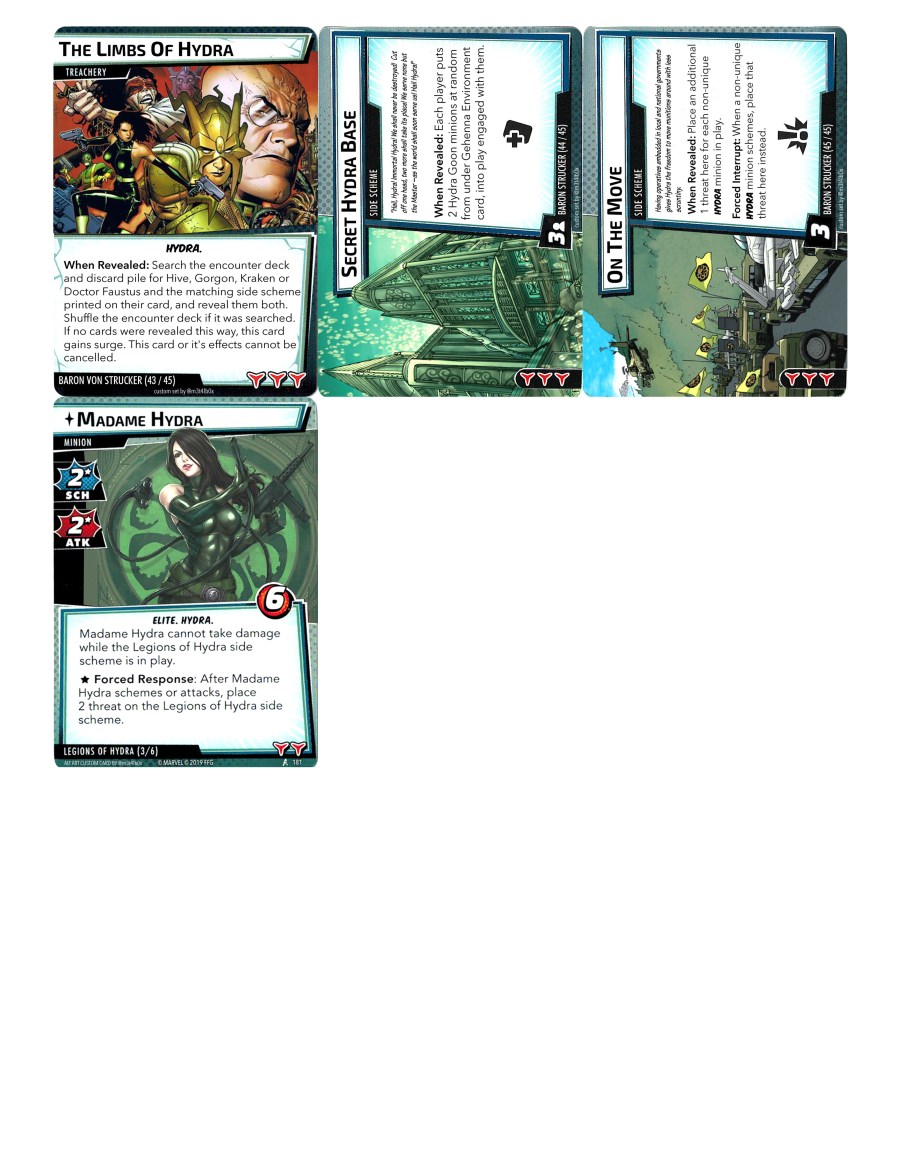 Marvel Champions LCG Custom Scenarios Hall of Heroes